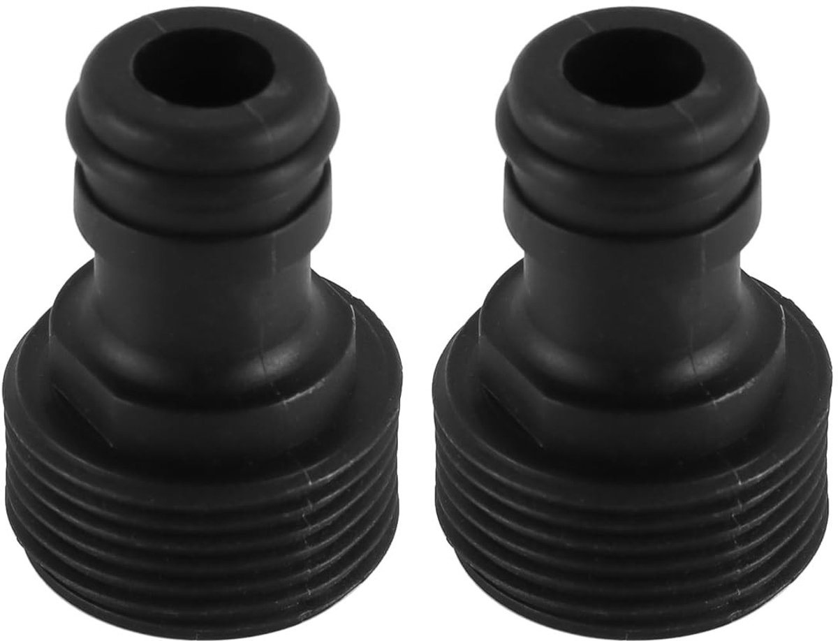 Dailygoods - Slangkraanconnector 3/4 Inch Mannelijk (Set van 2)