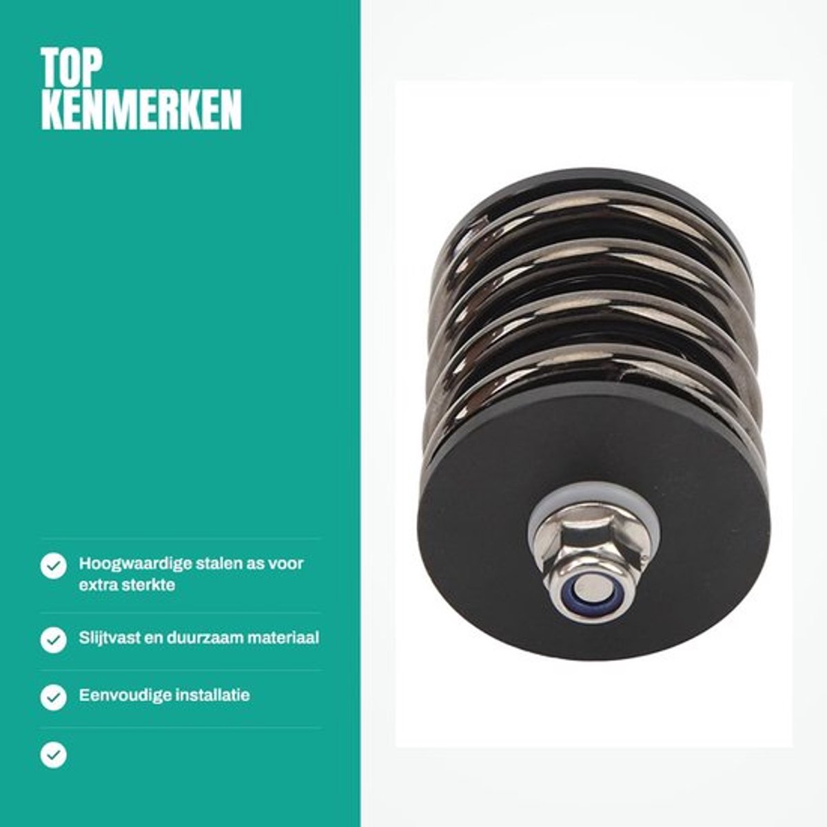 Dailygoods- Achterschokdemper Hoge Sterkte Vouwfiets Stalen As