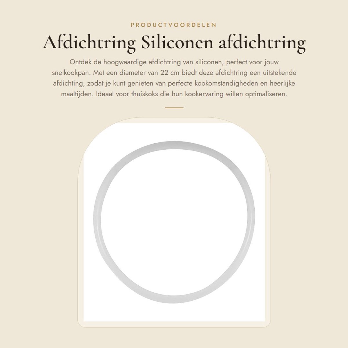 Dailygoods- Afdichtring - Transparante Siliconen - Diameter 22/24/26/32 cm - Hoge Temperatuurbestendigheid - Voedselveilig - Efficiënte Afdichting - Siliconenring