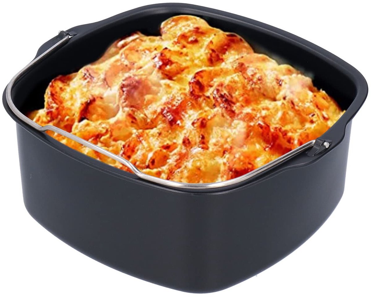 Dailygoods- Ovenschaal Hittebestendig - Vierkante Bakvorm - Bakmand - Pizza Plaat - Grill Pot - Voedingskwaliteit Ijzer