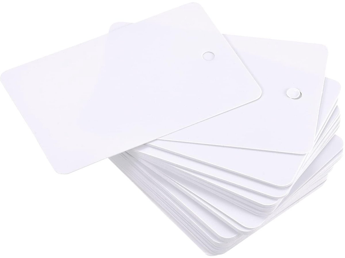 Dailygoods- Verzendlabels Waterdicht - Blanco Etiketten - Productidentificatielabels - Ventielmarkering - Buitenmarkering - 100 Stuks - 1,6 x 2,4 Inch