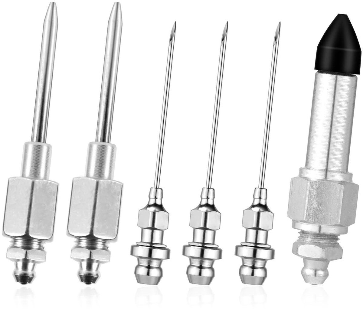 Dailygoods - Set van 6 Accessoires voor Vetspuiten en Afgiftepuntadapters