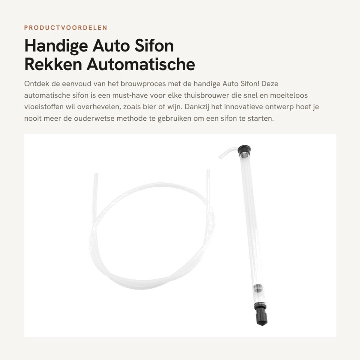 Dailygoods - Handige Auto Sifon Rekken - Automatische Flessenvuller - Eenvoudig in gebruik - 38,5 cm - Voor Bier en Wijn - Ideaal voor Thuisbrouwers -...