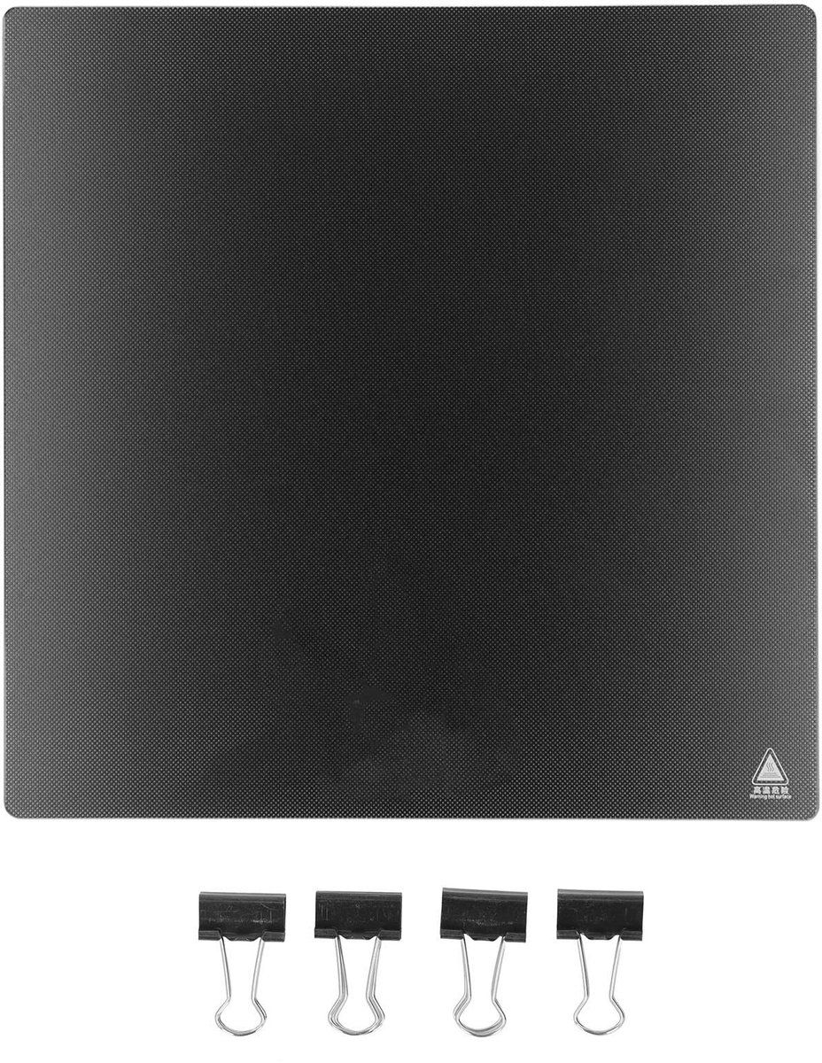 Dailygoods- Glasbed Gehard Glas 290 X 290 Mm - Zelfklevend - Microporeuze Coating - Voor 3D-printer - Ender 6 - Schokbestendig - Printbed