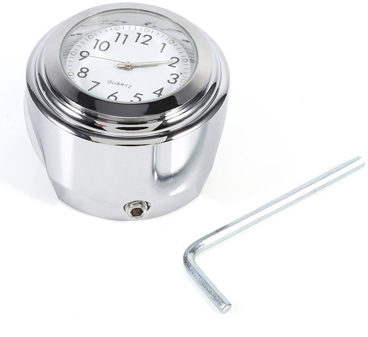 Dailygoods - Motorhorloge - Stuurmontage - Nauwkeurige klok - Aluminium - Waterdicht - Tijdbehoud - Geschikt voor motorfiets - Populair