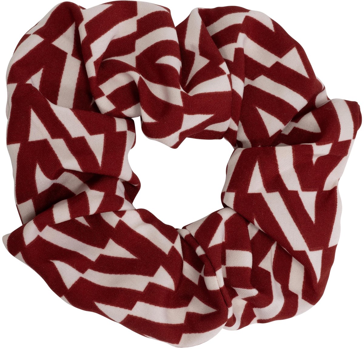 Dailygoods- Haarelastiek 100 x 190 mm - Rood/Wit - Textiel - Rekbaar - Glamoureus - Modieus Kapsel - Haarband
