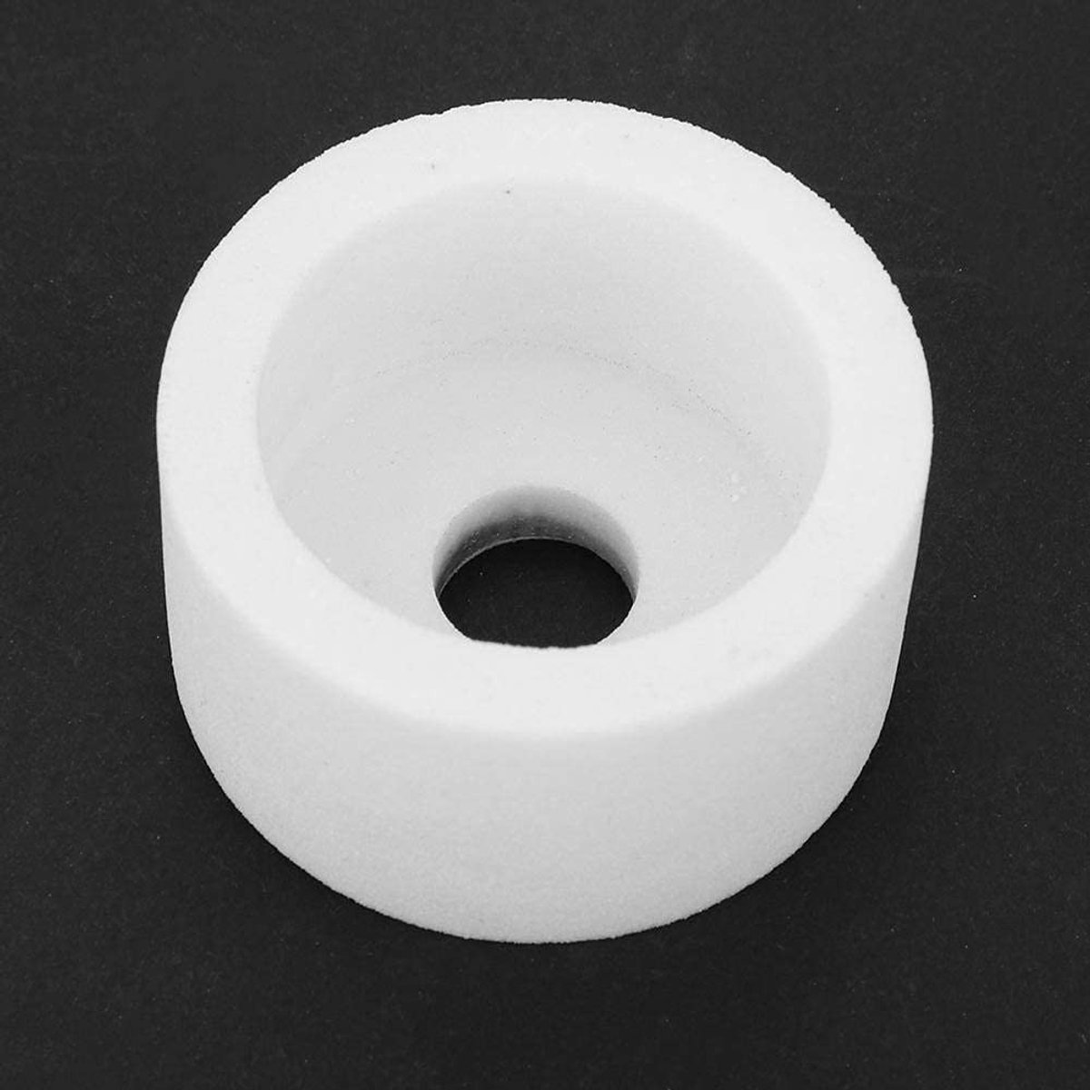 Dailygoods - Corundum keramische slijpschijf - slijpen - voor steen en hout - 75x40x20 mm - grit 46/120 - geschikt voor professioneel gebruik - duurzaam