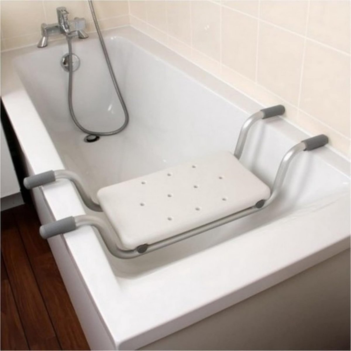 Douchekruk - Badkruk - Veilig Douchen - 360° Draaibaar - 73-83 cm - Wit