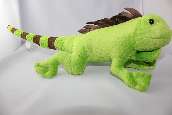 Pluchen Leguaan Knuffel 35 cm Lichtgroen Wasbaar Speelgoed — afbeelding 3