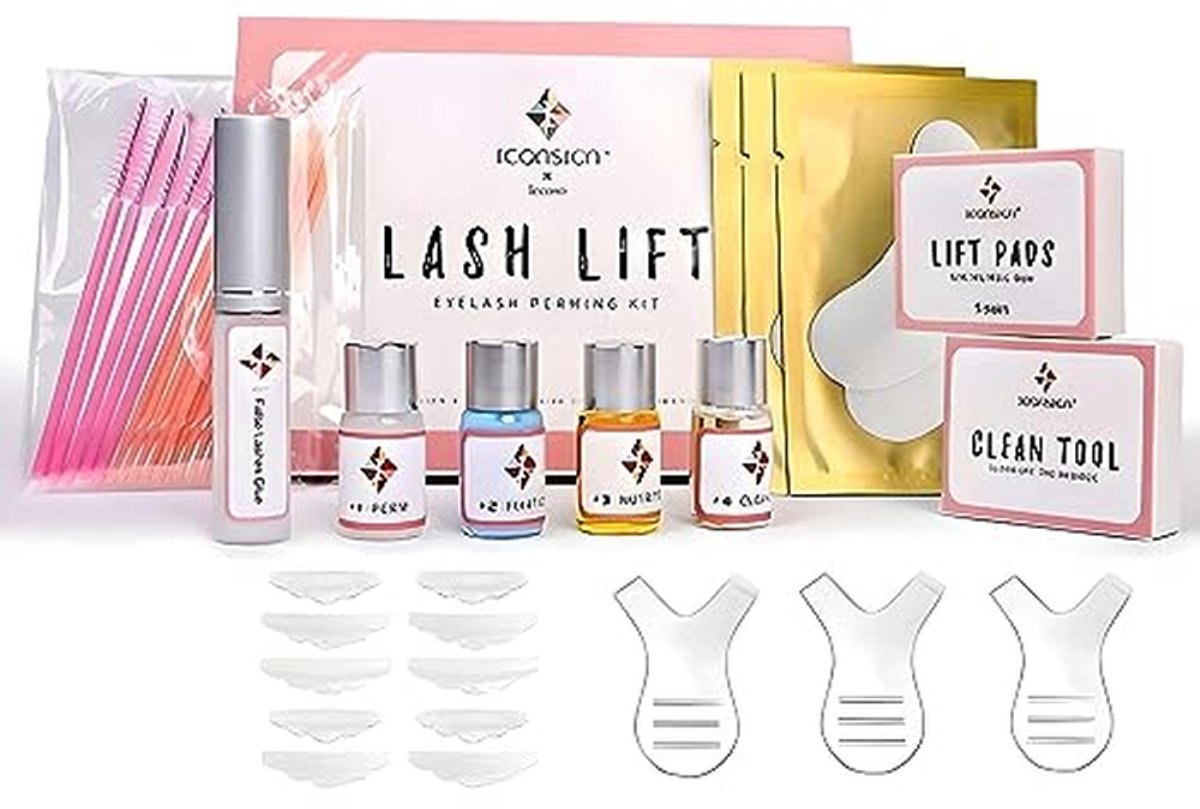 Wimperlift Set - Wimpergolf Laminering - Thuis Permanente Krul - Hoge Kwaliteit Ingrediënten - 10 Delig - Niet Van Toepassing