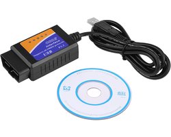 Diagnostische Scanner - OBD2 Tool - Auto Uitlezen - PC Verbinding - 9.7 x 4.5 cm - Zwart