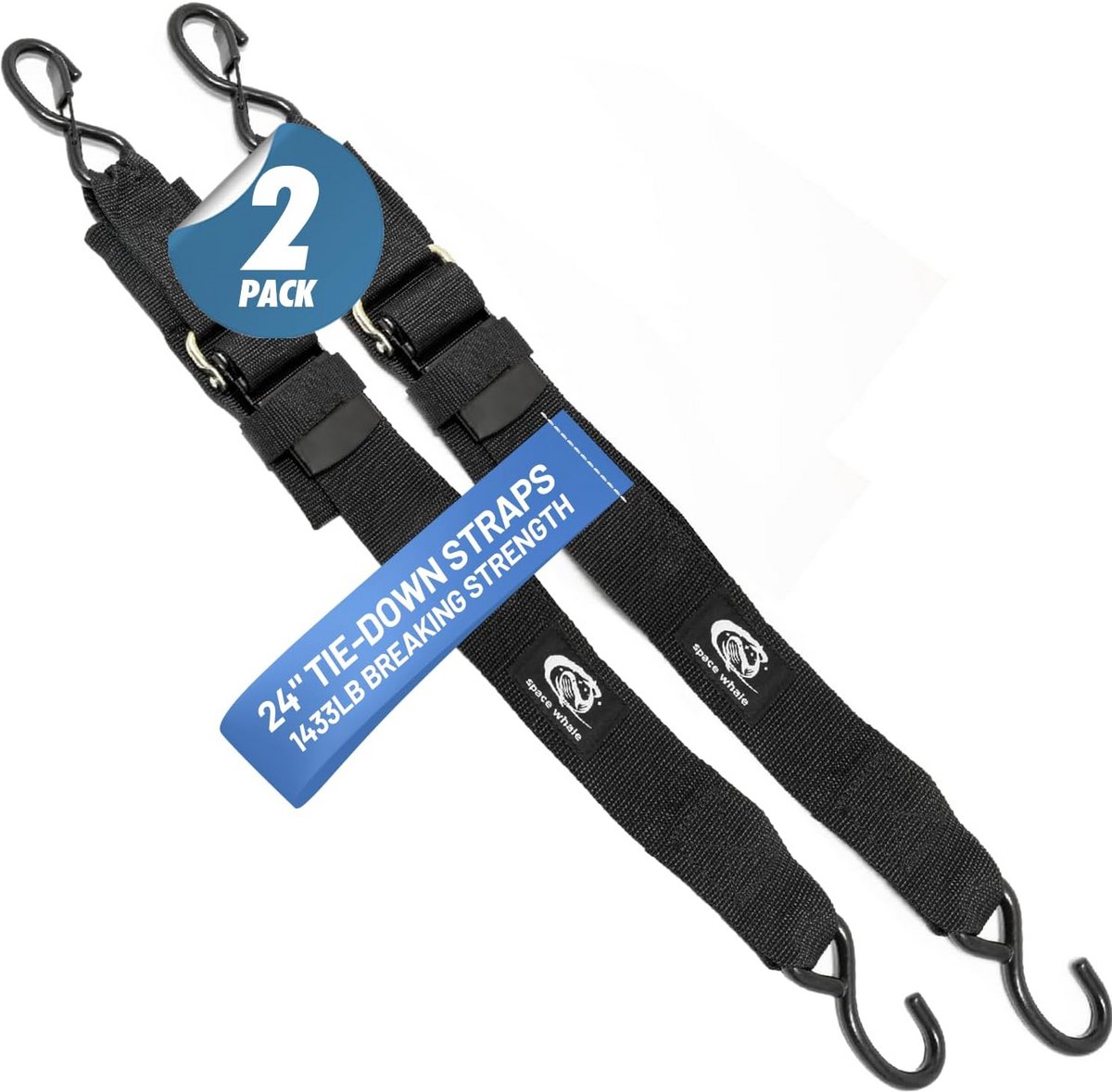Spanbanden Boot - Zekeringsbanden Watersport - Transport Beveiligen - Snelsluiting Gesp - 60 cm - Zwart