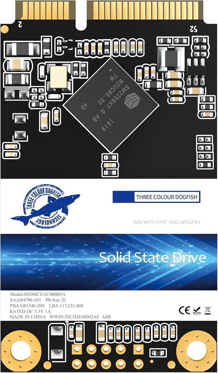 Interne SSD - Opslag Schijf - Computer Upgrade - Hoge Stabiliteit - 2 TB - Msata