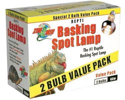 Warmtelamp Terrarium - Reptielenlamp - Klimaatbeheersing Reptielen - Gerichte Warmtestraling - 2 x 60 Watt - N.v.t.