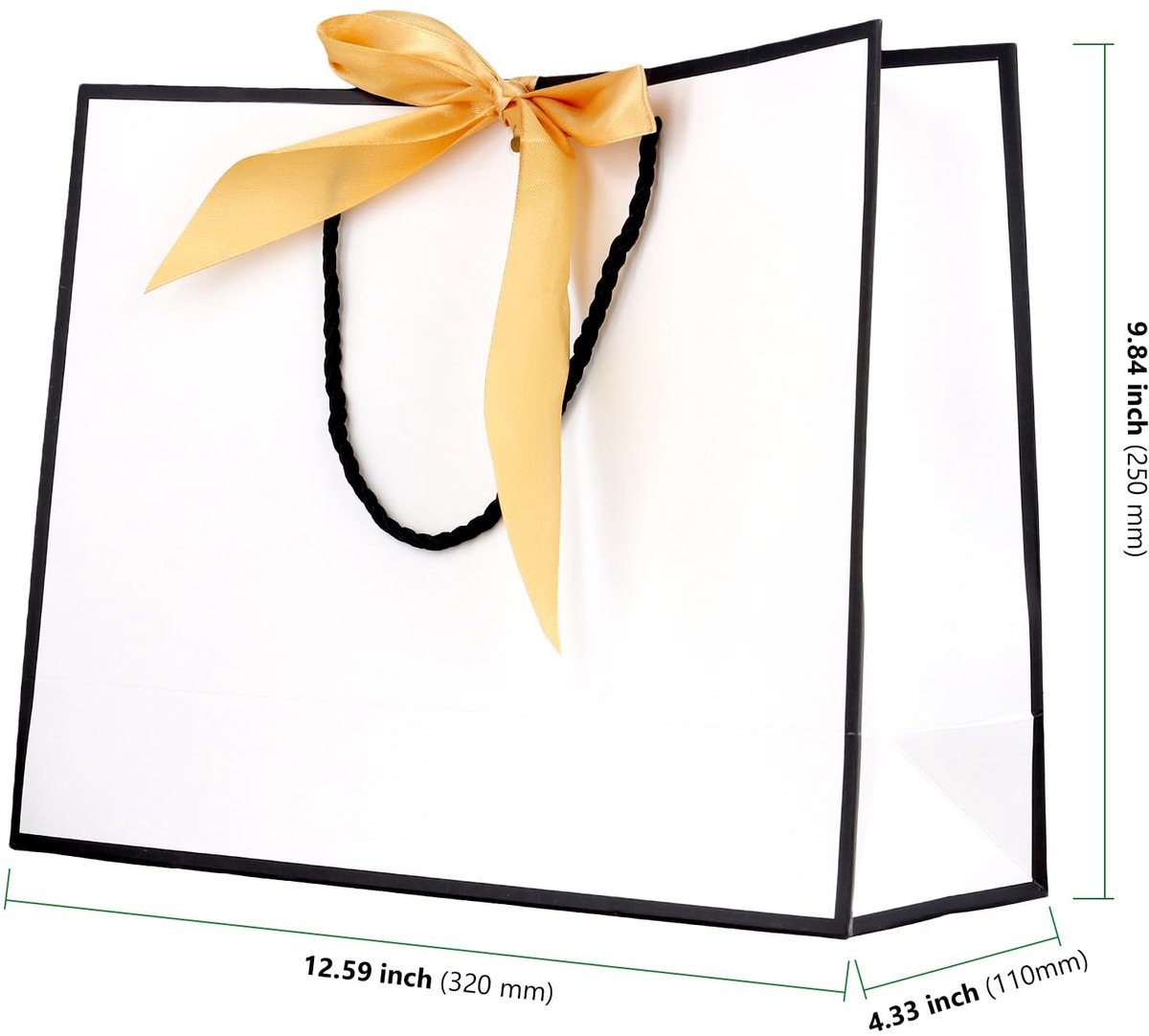 Dailygoods- Geschenkzakjes Luxe - 20 Stuks - Grote Cadeauzakjes - Robuuste Constructie - Papier - 32 x 25 x 11 cm - Cadeauzakken
