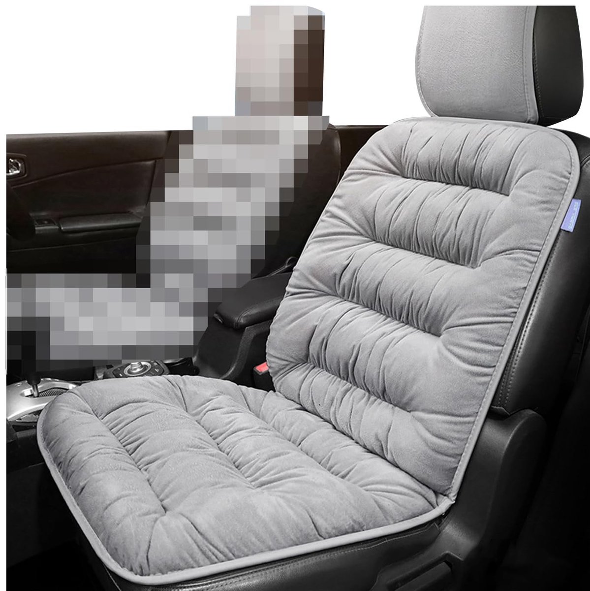 Dailygoods- Autostoelkussen Universeel - Gevoerde Stoelhoes - Antislip - Ademend Flanel - Comfortabel - Geschikt voor 5-zitsvoertuigen