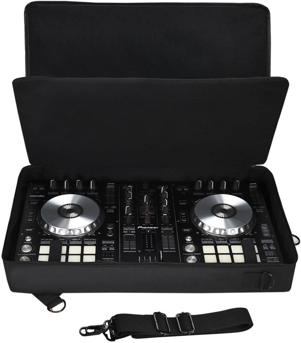Dailygoods- Draagtas voor DJ Controller - Schoudertas/Rugzak - Beschermend - Zacht PE/Polyester - Afmetingen 56x34x7 cm - 10mm Dikke Voering - Dj Tas