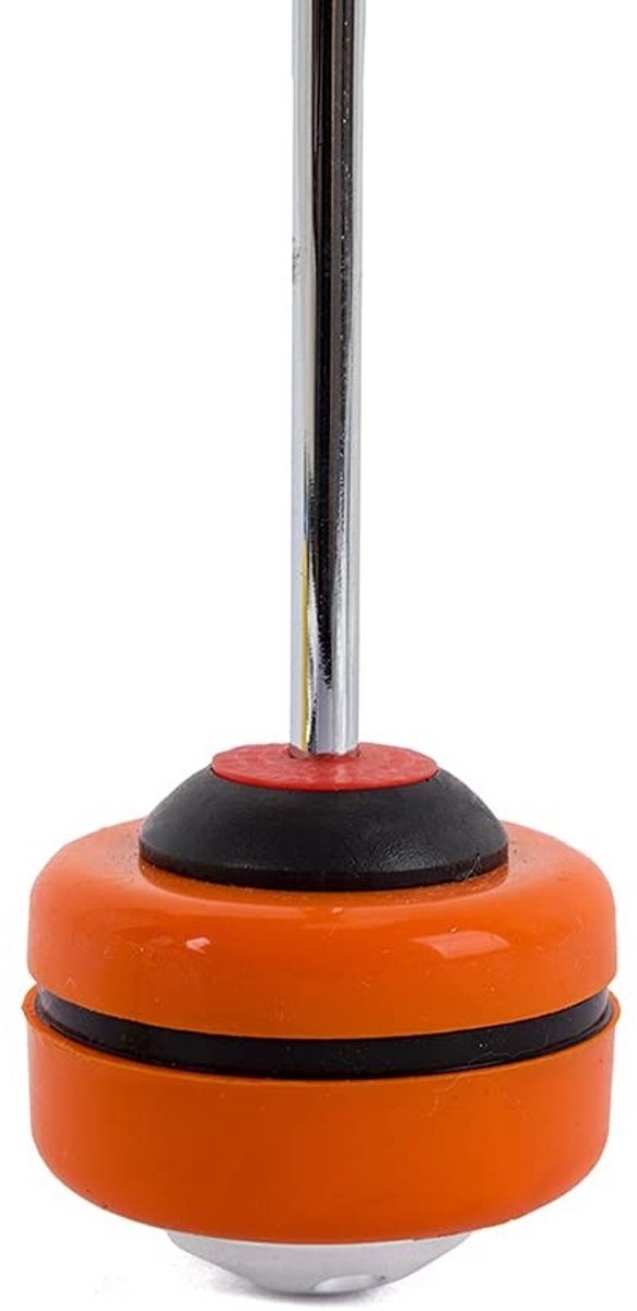 Dailygoods- Slaghamer met siliconen kop - Bassdrum Hamer - Roestvrijstalen schacht - Duurzaam gereedschap - Diameter 5 cm - Schachtlengte 15 cm - Drumhamer