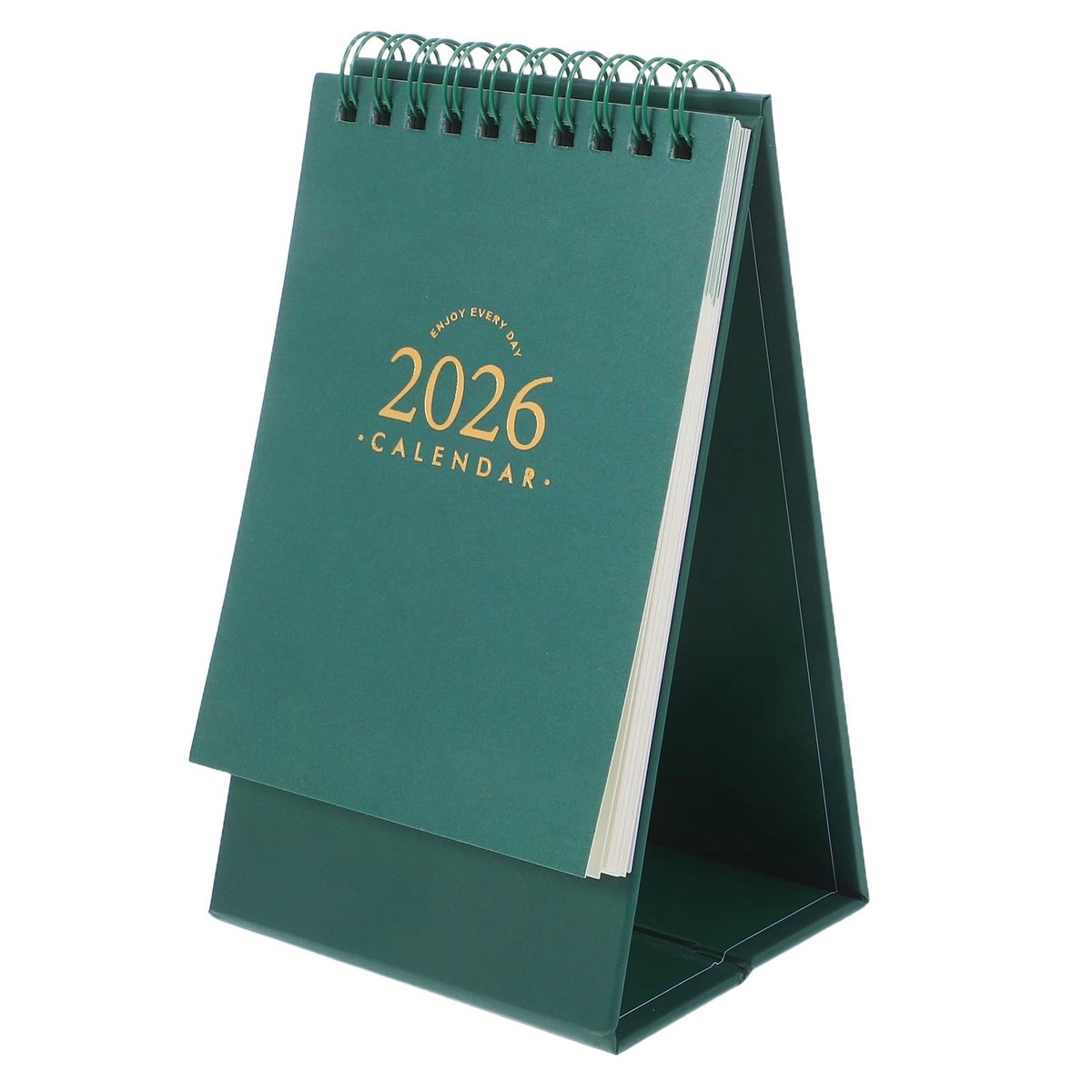 Dailygoods- Tafelkalender 2024-2025 - Mini-formaat - Staande Kalender - Afsprakenplanner - Bureaukalender - 16x9,5x7 cm - Lichtgewicht en duurzaam