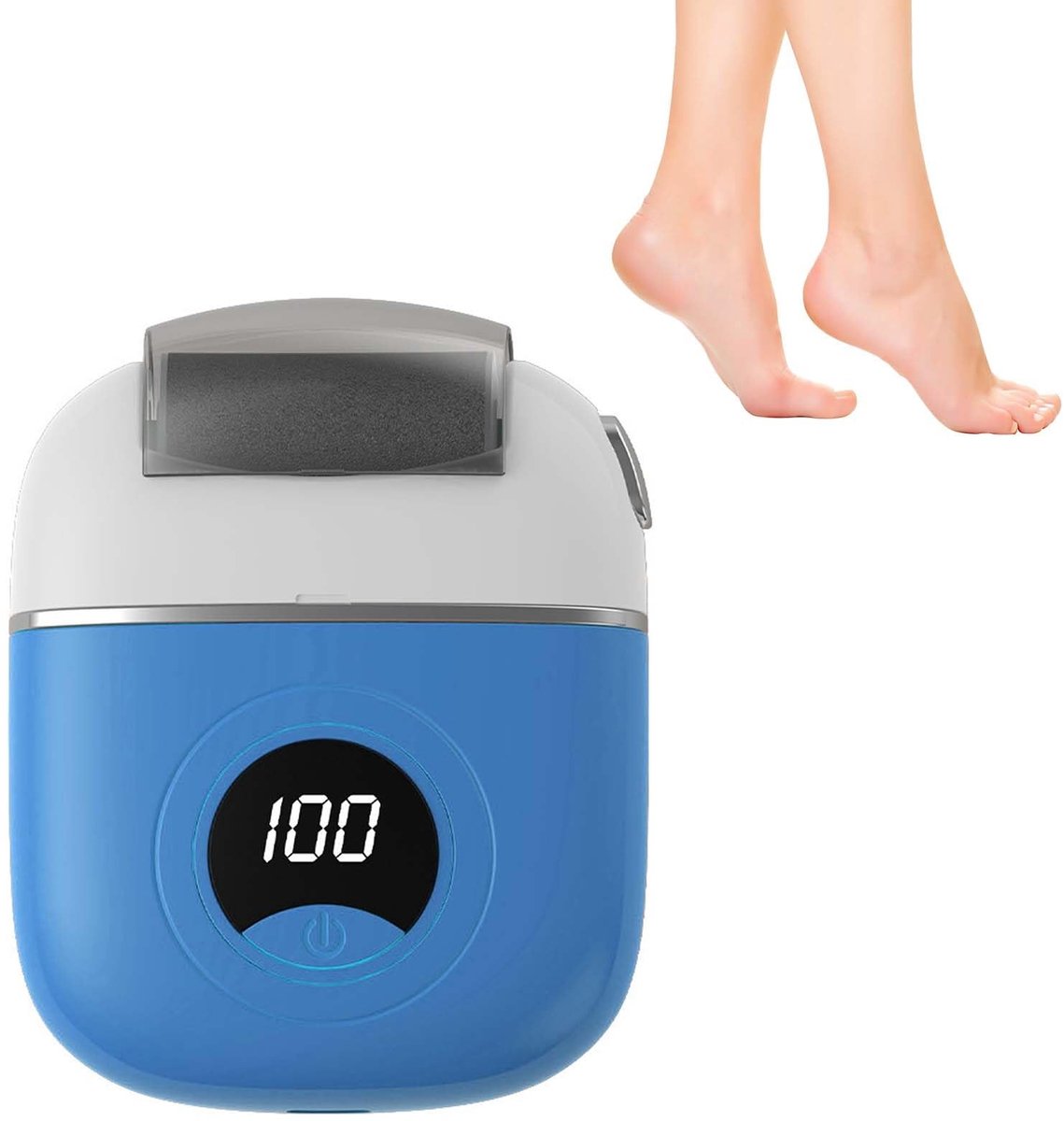 Dailygoods - Draagbare Elektronische Voeteeltverwijderaar - Harde Huid Verwijderaar - USB Oplaadbaar - Blauw - Slijpmachine voor Voeten - Geschikt voo...