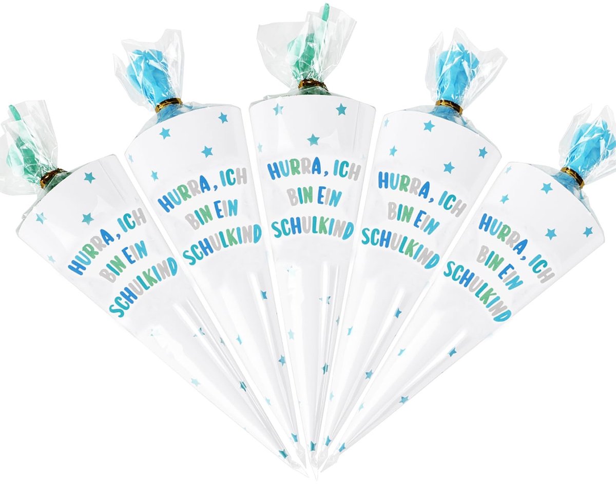 Dailygoods- Wenskaarten Set - Wenskaarten Blanco - Wenskaarten Verjaardag - Wenskaarten Geboorte - Wenskaarten Bedankt - 10 Kleine Schooltassen van Papier