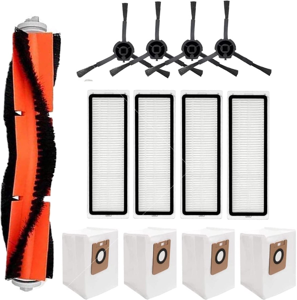 Dailygoods- Stofzuigeraccessoires Hoofdborstel - Zijborstels - HEPA-filters - Vervangende Filters - Onderhoudsset - Kunststof - Stofzuigeronderdelen