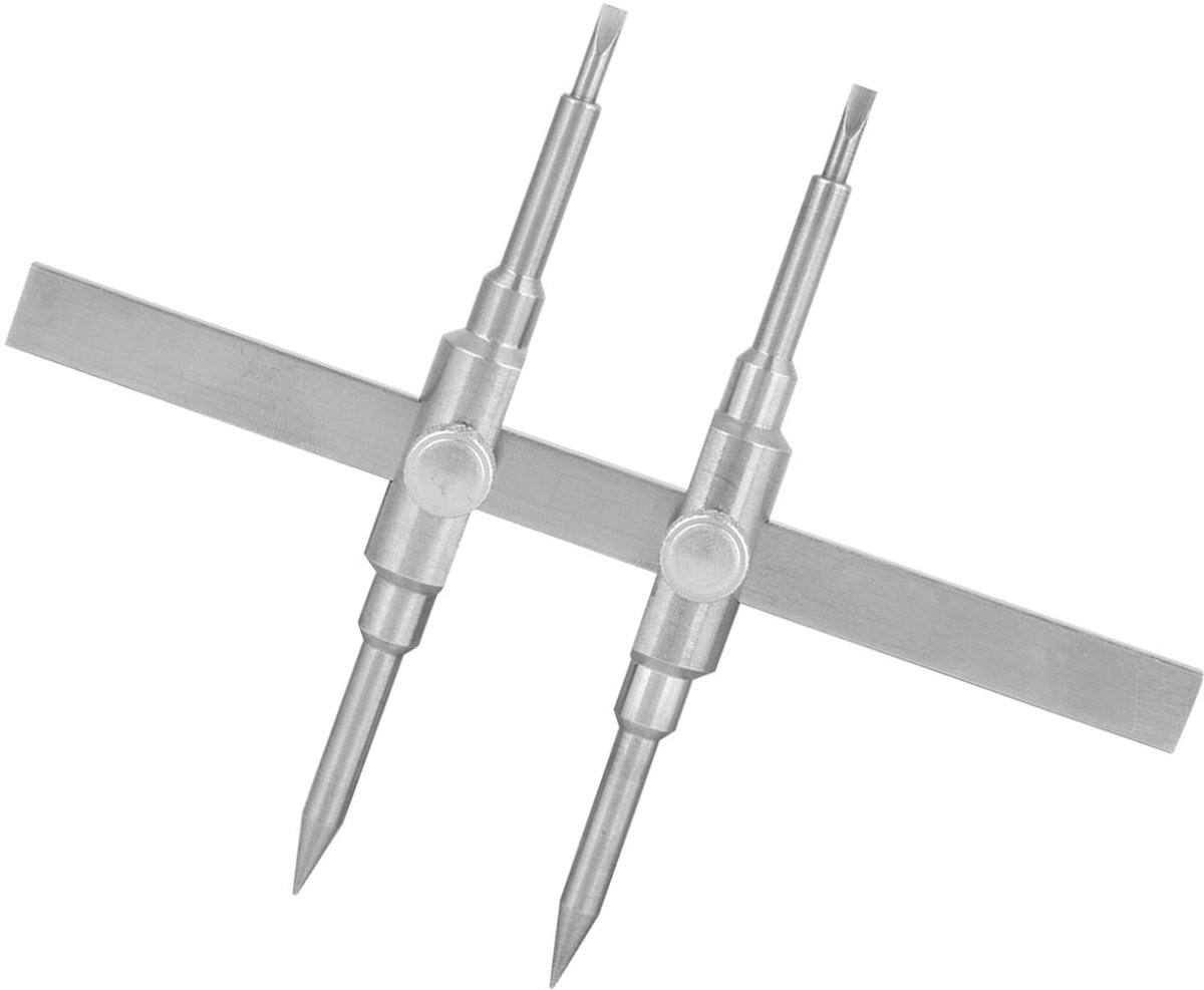 Dailygoods - Camera Lens Moeter - Lens Moersleutel - Dual Tip Reparatie Tool - Zilverkleurig - Lens Onderhoud - Geschikt voor 10-130mm lenzen - Roestv...