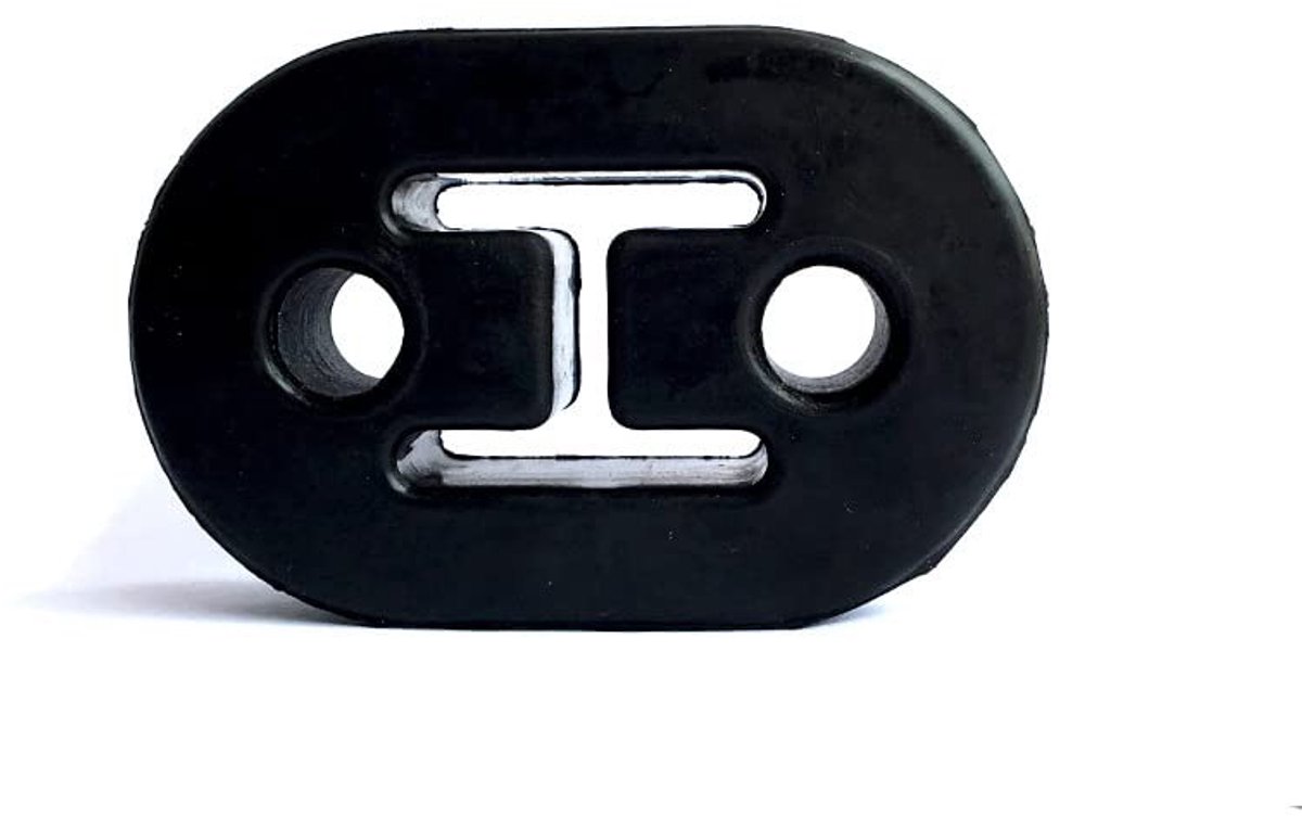 Dailygoods- Uitlaatophanging Verstelbaar - Rubber Demper - Polyurethaan - 2-Gaats - 12 mm Montagegaten - Vermindert Trillingen - Uitlaatdemper