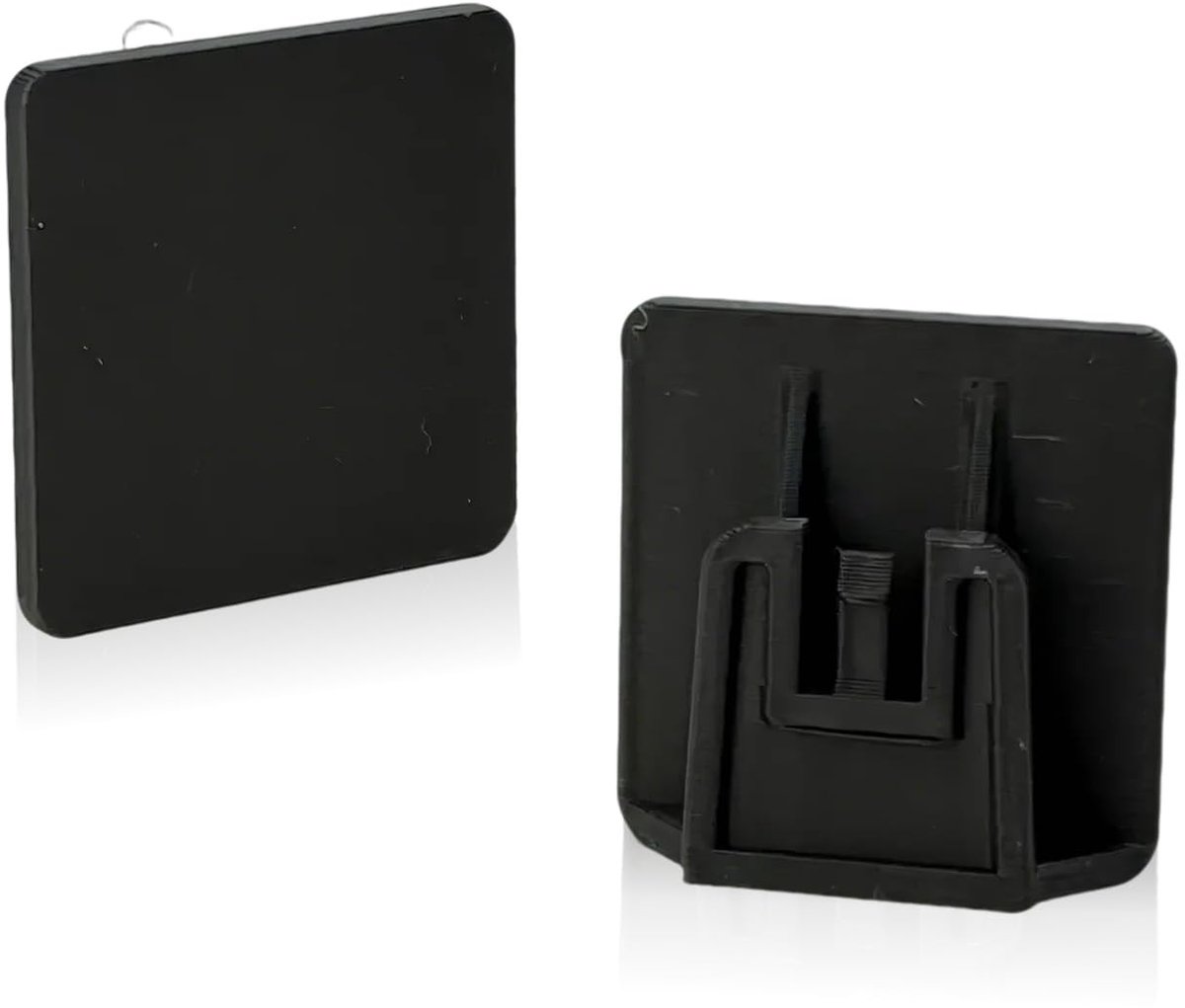 Dailygoods - Zelfklevende Clips - Bevestiging voor Tolheffingen - Robuust en Verwijderbaar - Zwart - Auto Accessoires - Ideaal voor Dashboard en Voorruit