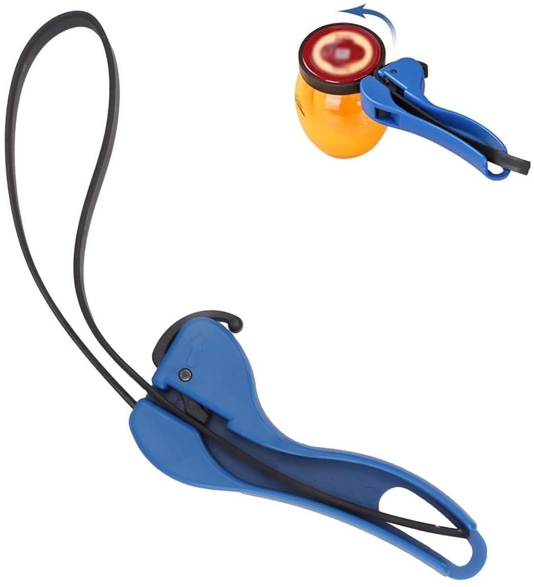 Dailygoods- Flesopener voor Senioren - Potopener - Multifunctioneel - Antislip Handgreep - Kunststof/Rubber - Geschikt voor Artritis
