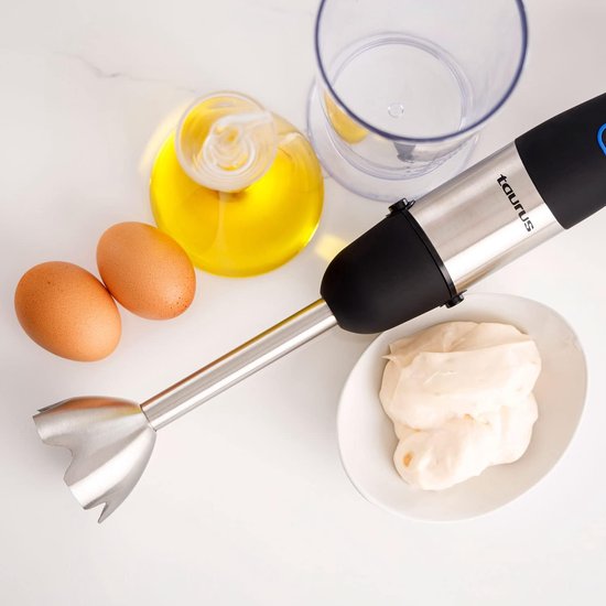 Staafmixer - Keukenapparaat - Eten Bereiden - 20 Snelheden Turbo - 600 ml - Wit Grijs — afbeelding 3