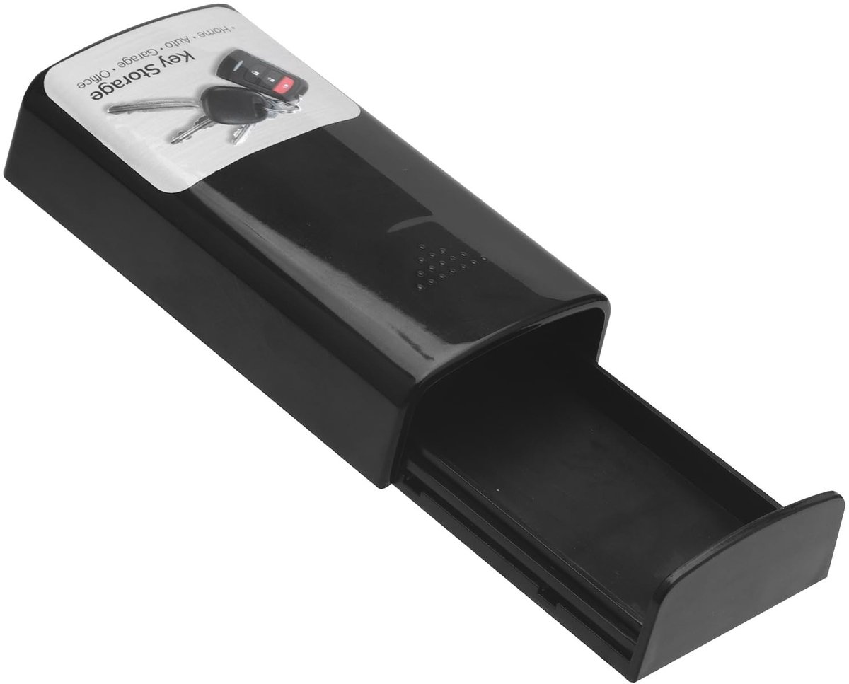 Dailygoods- Sleutelkast Verberg Sleutel Buiten - Magnetische Sleutelkast - Sterke Magneet - Duurzaam Plastic - Veilig Opbergen - Speciaal Slotontwerp - Sleutelbox