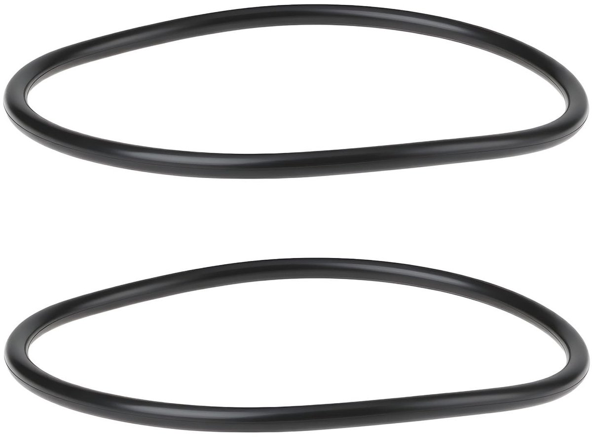 Dailygoods- Brandstoftank O-ring 138x150x6mm - 2 stuks - Vervanging 1254286 - Brandstofbestendig rubber - Compatibel met Opel Corsa B - Afdichtring