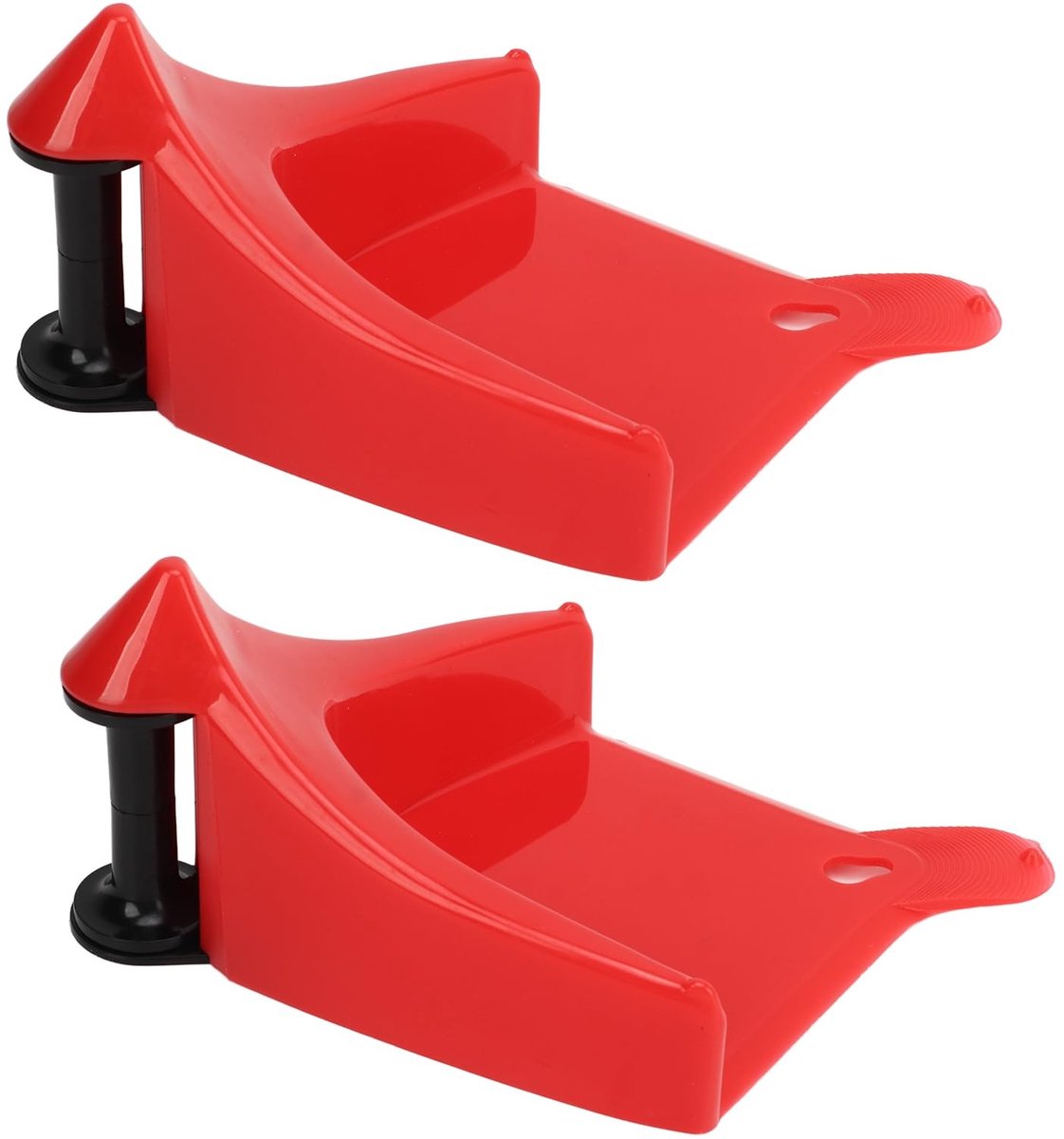2 Stuks - Dailygoods- Autowielblok met Rolsysteem