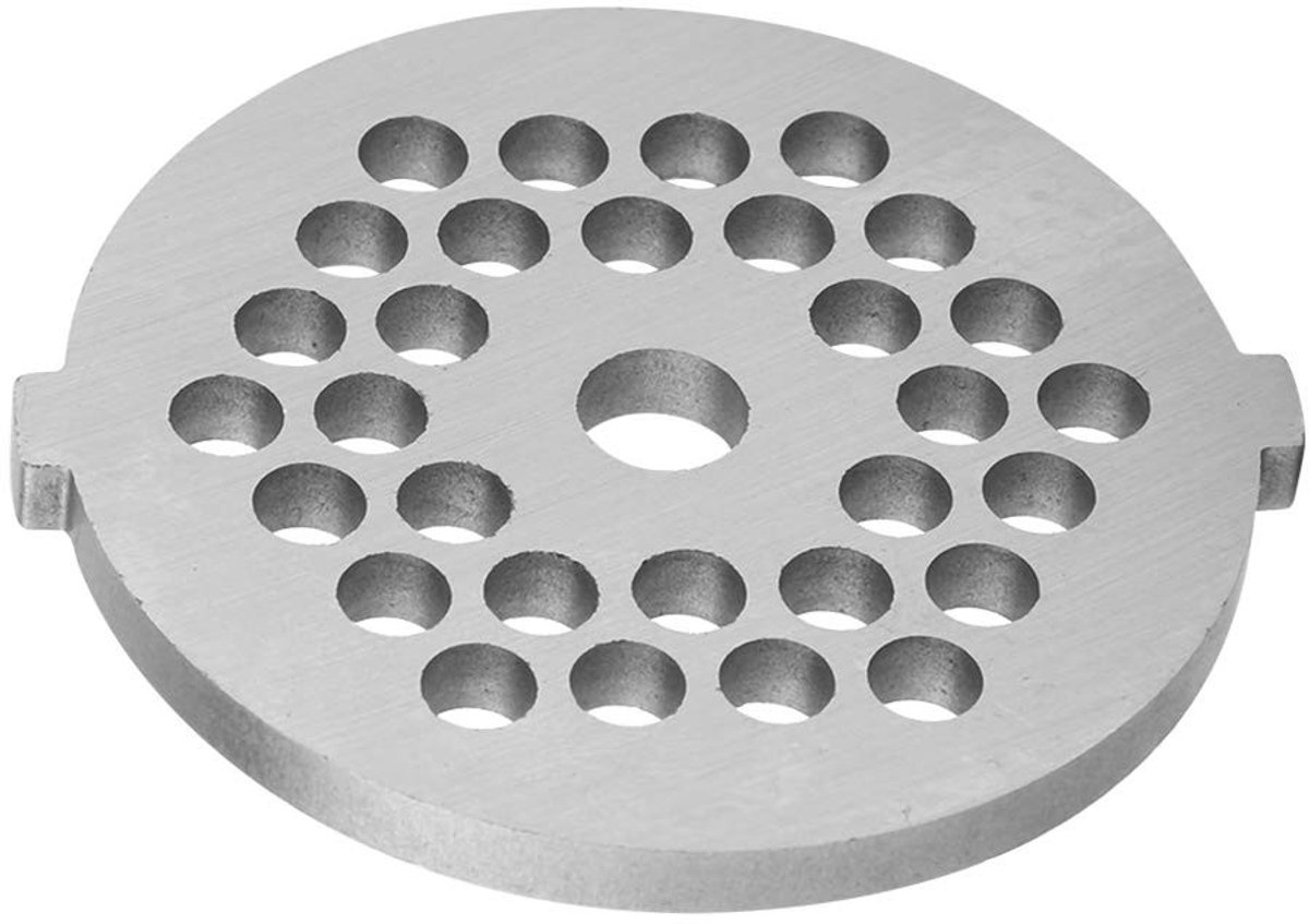 Dailygoods- Vleesmolenplaat 5Mm - Reserveonderdeel - Eenvoudig te installeren - Legering - Afmetingen 53x57x4Mm - Perfecte vervanging - Vleesmes