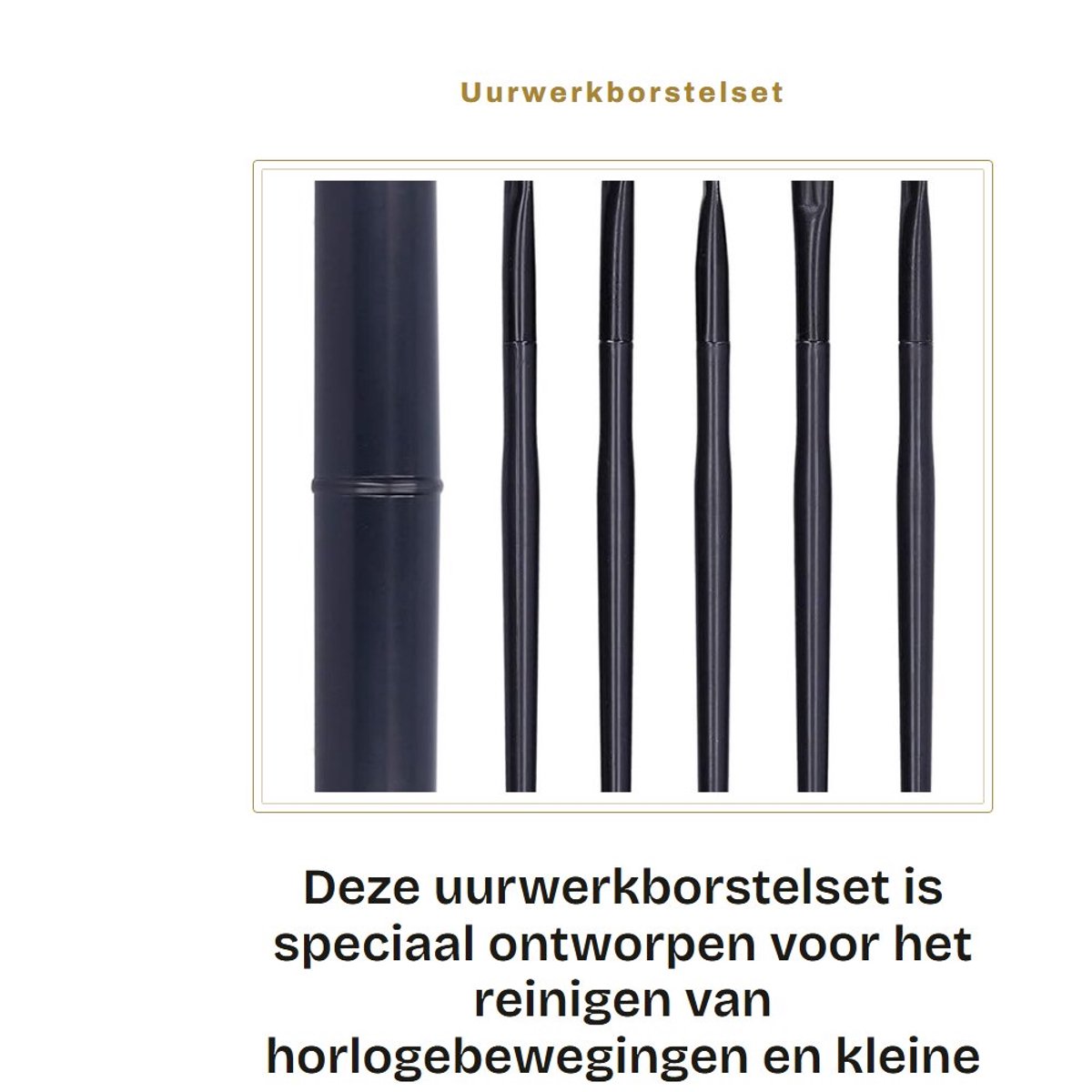 Dailygoods - Uurwerkborstelset voor Horlogereparatie