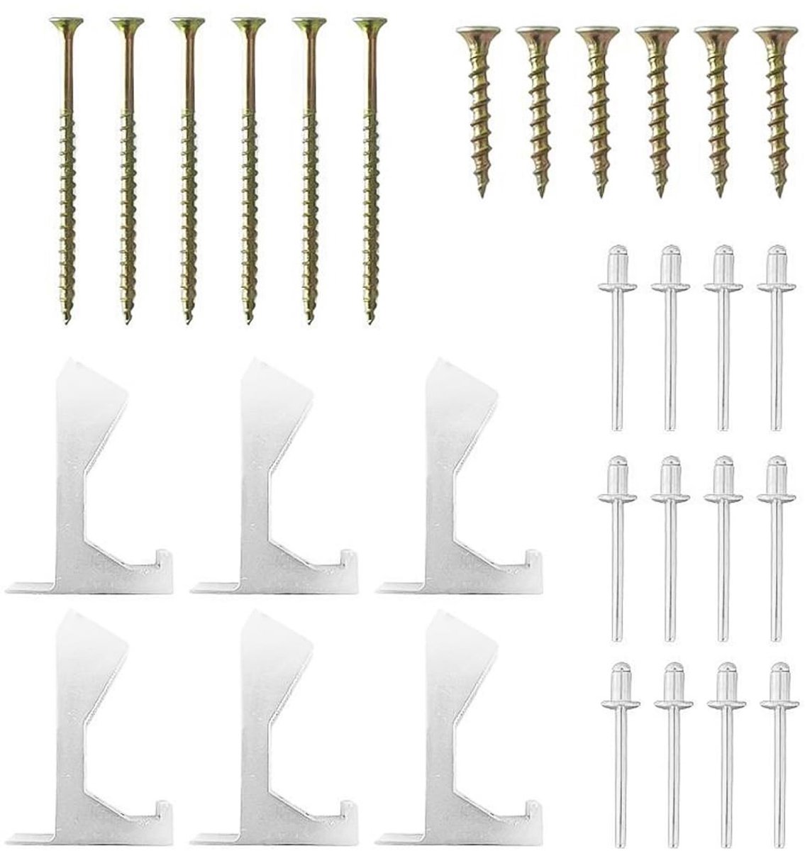 Dailygoods - Reparatieset voor Piepende Vloeren, 30 Stuks