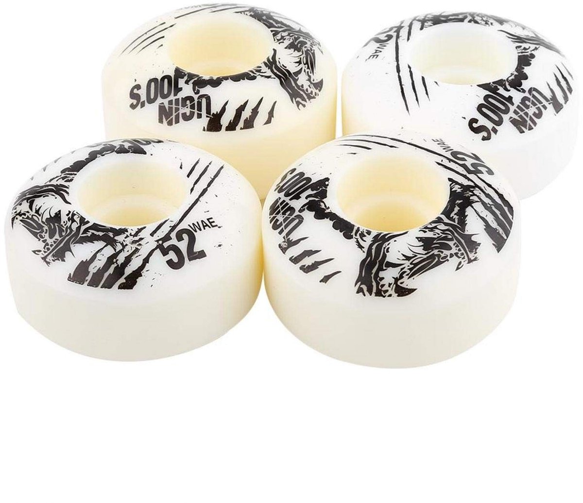 Dailygoods- Skateboard Wielen 52mm - 4 Stuks/Set - Duurzaam PU - Stabiel - Geschikt voor Ruw Terrein - Hardheid SHR-100A - Skatewielen