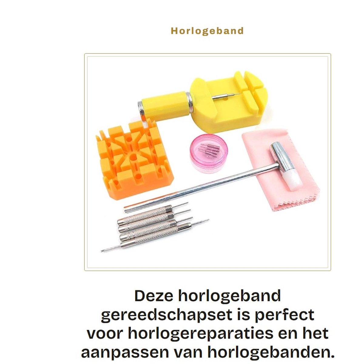 Dailygoods - Horlogeband Gereedschapset met Linkverwijderaar en Vereiste Tools