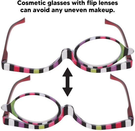 Vergrootglas - Kleurige - Draaibare - Enkele Lens - Make-up Bril - Vouwbare - Oogglazen - Hulpmiddelen voor Dagelijks Leven (+4.00) van Merkloos	 — afbeelding 4