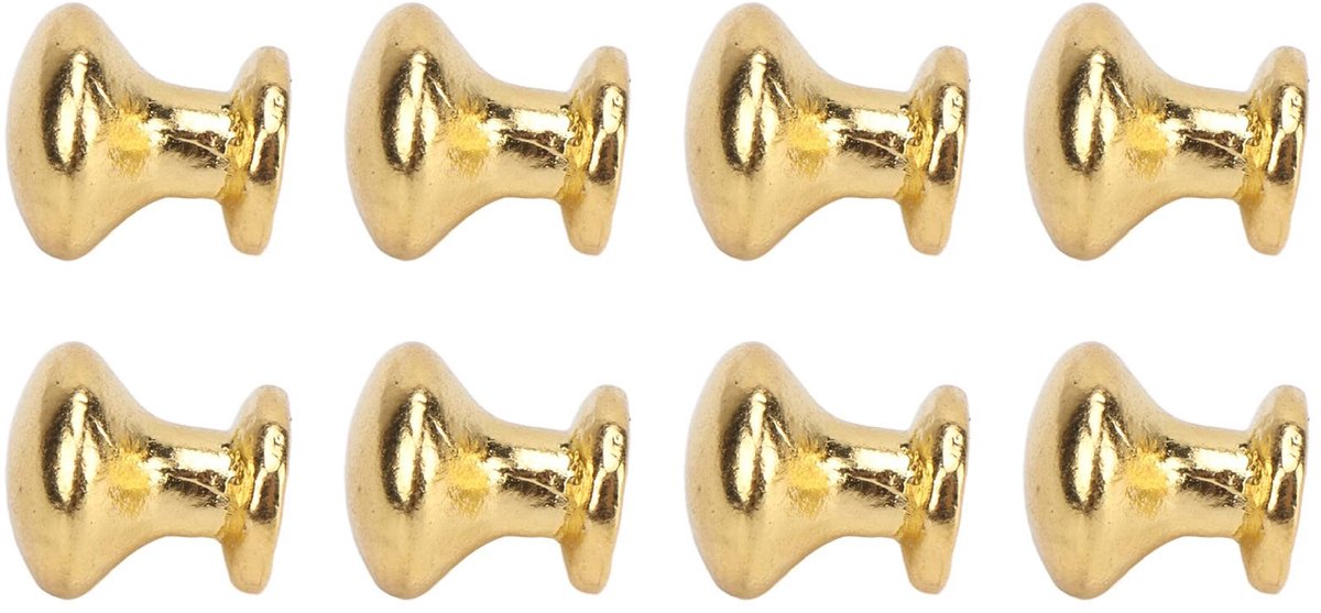 Dailygoods- Handvat Miniatuur - 8 Stuks - Ronde Kop - Eenvoudige Installatie - Schaal 1:12 - Voorkomt Vervaging - Kastknoppen