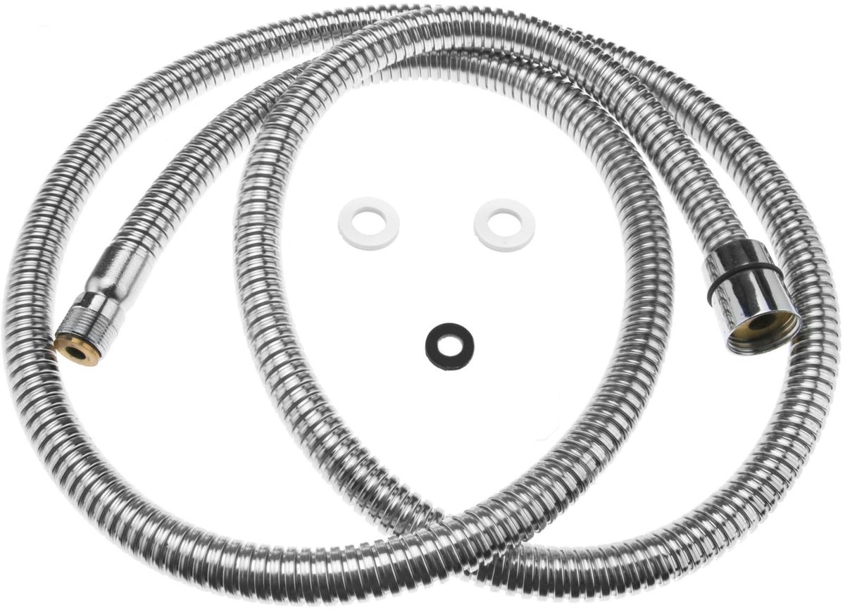 Dailygoods- Keukenkraanslang 1.5m - Flexibele Slang - M15 Aansluiting - Roestvrij Staal - Eenvoudig te Monteren - Duurzaam - Keukenslang