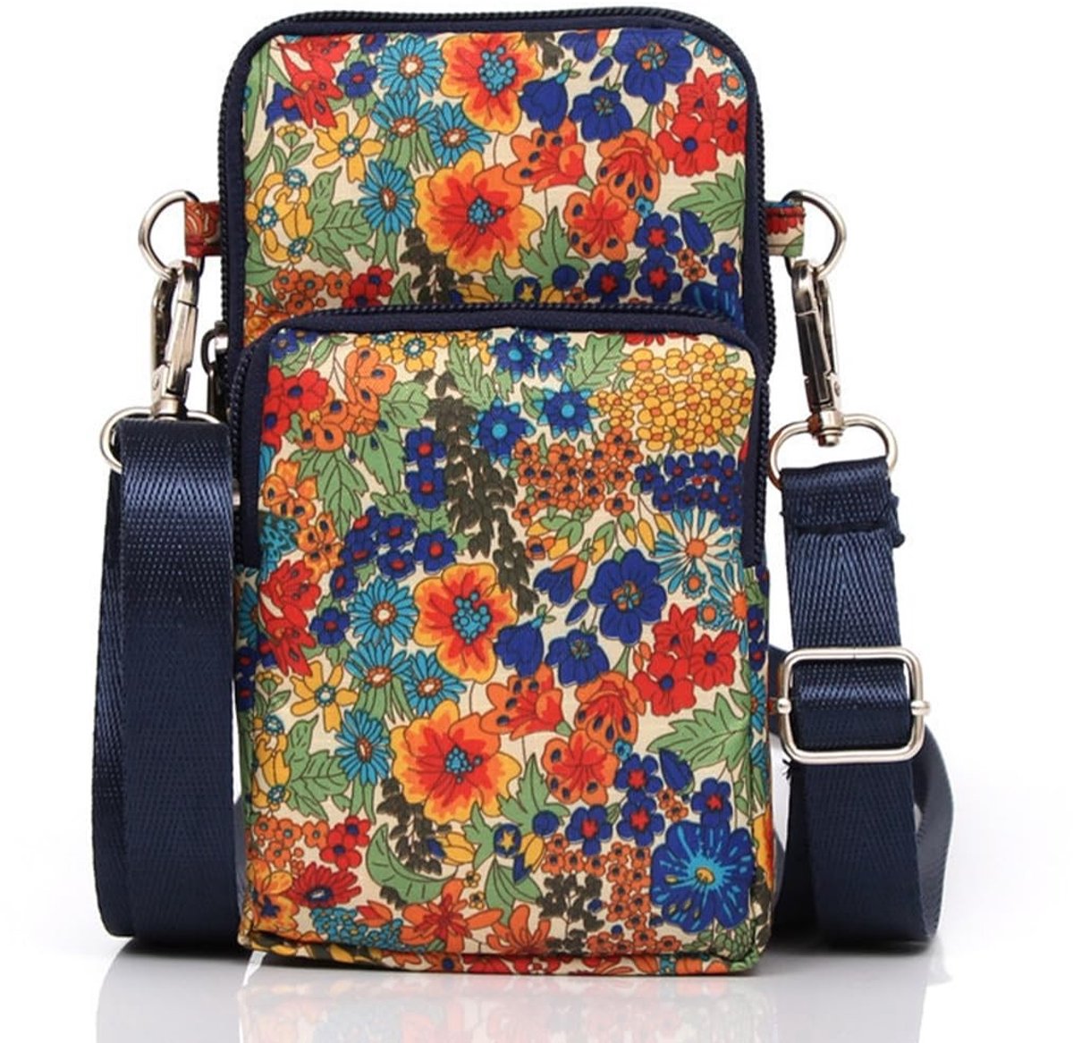 Dailygoods- Schoudertas Dames - Mini Crossbodytas - Nylon Telefoonhoes - Verstelbare Riemen - Waterdicht - Lichtgewicht Slijtvast