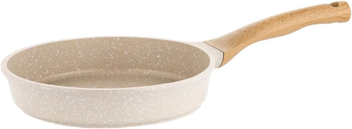 Koekenpan Aluminium Koekenpan Vetarm Bakken Keramische Antiaanbaklaag 24 cm Zwart