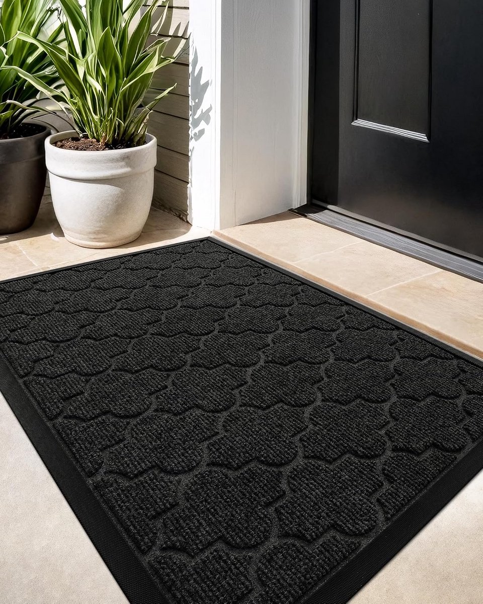 Buitendeurmat - Vuilvangmat - Schoon Huis - Antislip Rubber - 60 x 90 cm - Zwart