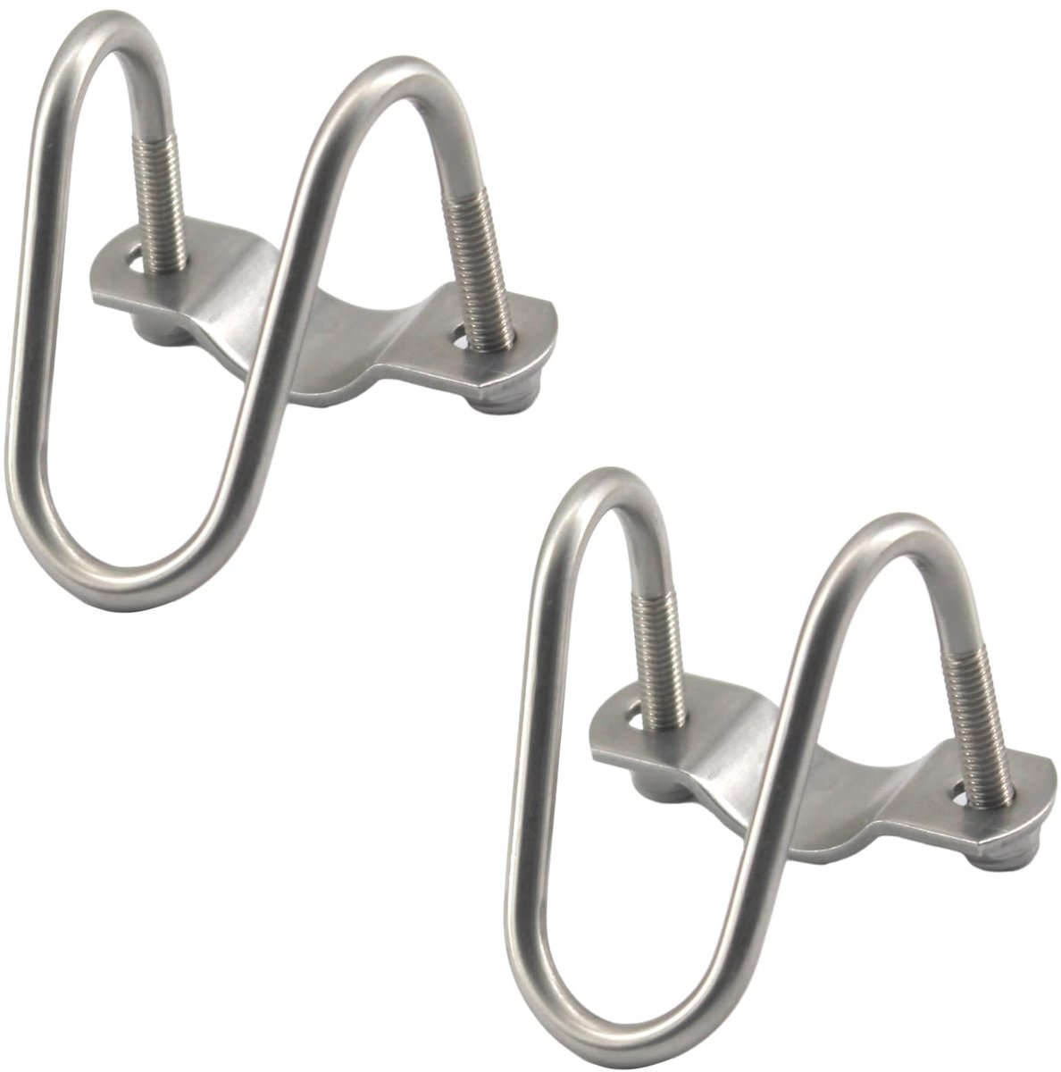 Dailygoods- Pijpclip U-vormig - Roestvrij Staal - 2 Stuks - Eenvoudig te Installeren - Geschikt voor Binnen/Buiten - Corrosiewerend - Pijpbeugel