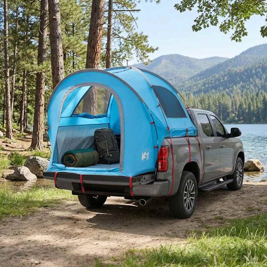 vidaXL - Auto - Tent - met - dak - Blauw - 200 - x - 170 - x - 170 - cm - Polyester - en - Staal van Vidaxl — afbeelding 3