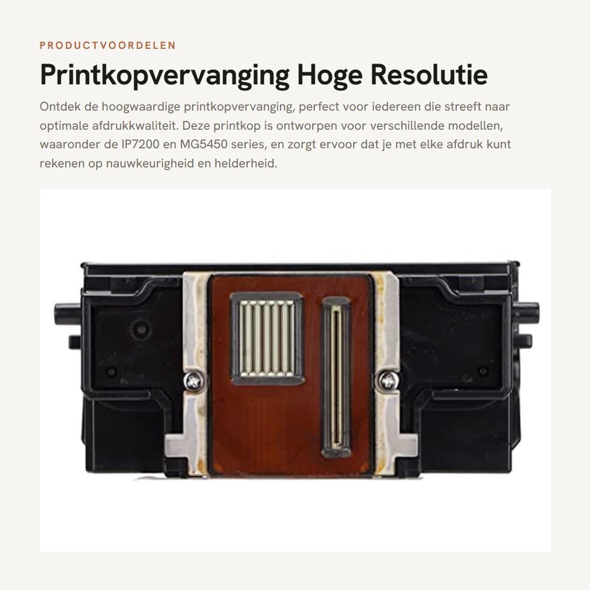 Dailygoods- Printkop Vervangen Hoge Resolutie - Printkop voor IP7200 - Compatibel met MG5410/MG5550 - ABS Materiaal - Zwart-wit Afdrukken - Inclusief Installatiehandleiding - Printerkop