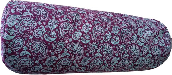Yoga Bolster - Meditatiekussen - Yin Yoga - Boekweitdoppen Vulling - 65x22 cm - Zwart — afbeelding 4