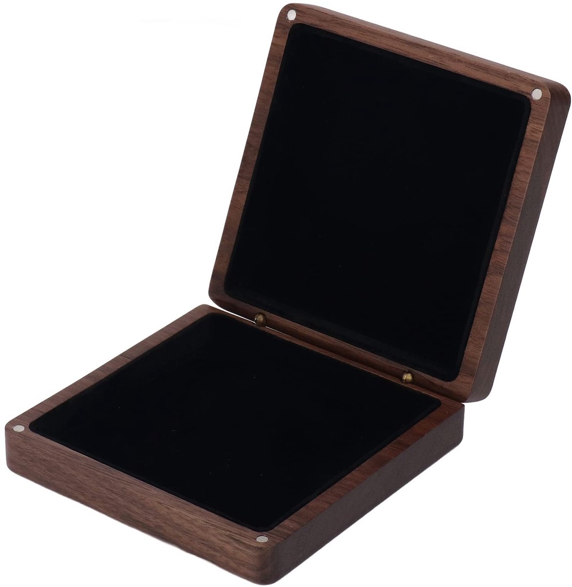 Dailygoods- Armbanddoos handgemaakt - Walnoot - Sieradenverpakking - Magnetisch deksel - Zachte pluche voering - Duurzaam gebruik - Sieradendoos